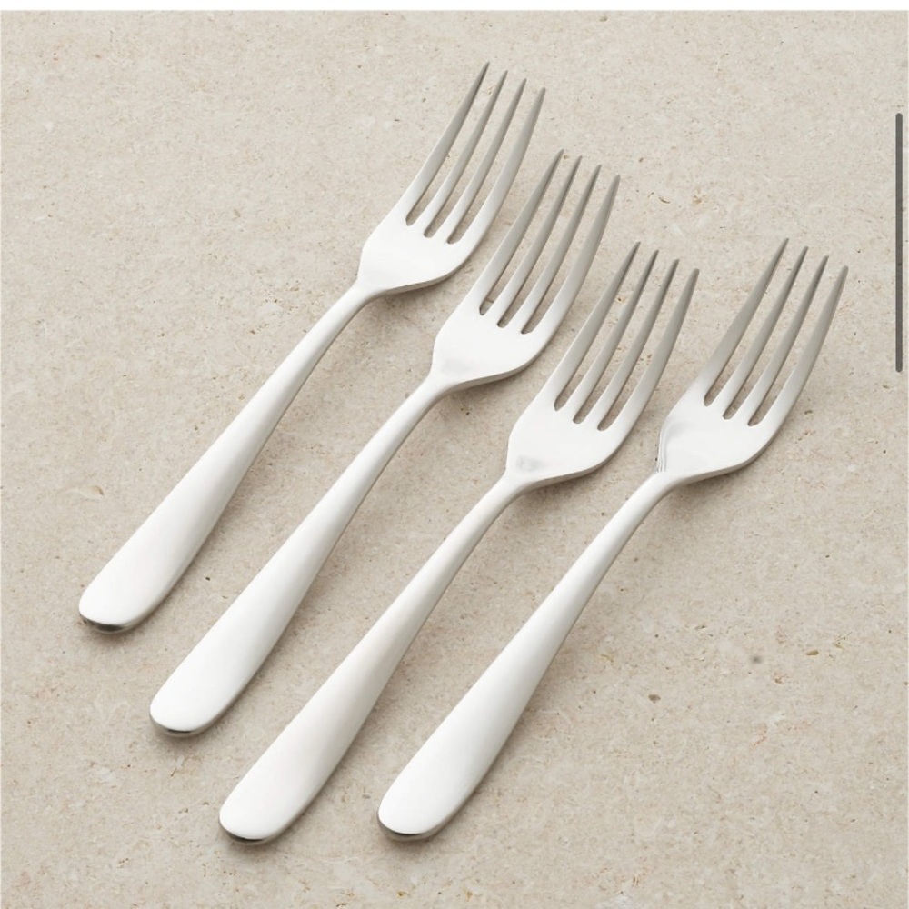 NWT Crate & Barrel Fusion Salad Forks, Set of 4